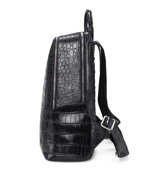 Alligator Leather Backpack Business Travel Daypack for Men3