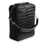 BLACK CROCODILE CROSSBODY BAG OJ