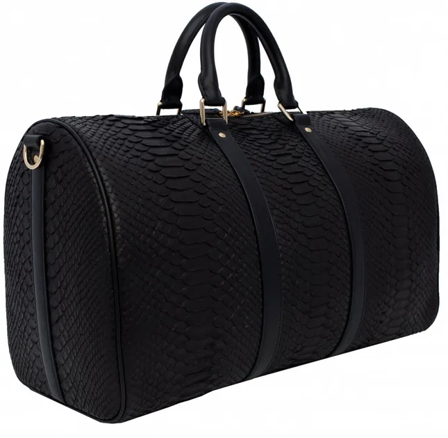 SAC FOURRE-TOUT EN PYTHON NOIR