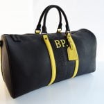 Bolsa de duffle de cuero de pitón togo personalizada Bp223