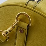 Borsa da viaggio su misura gialla togo in pelle OJ Exclusive