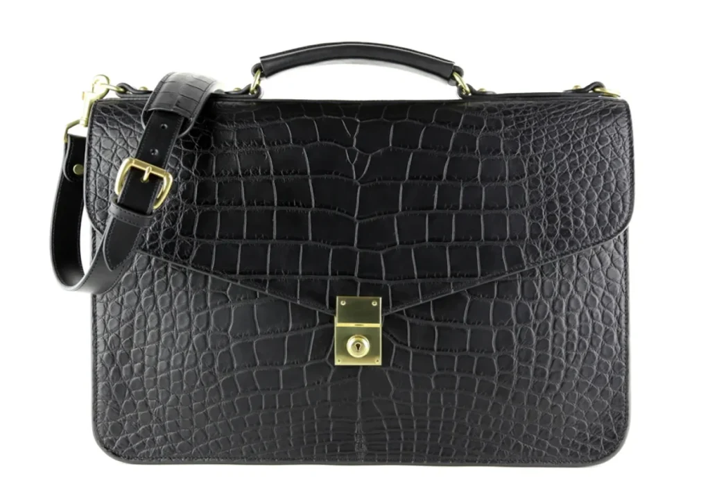 Black Alligator Briefcase Classic