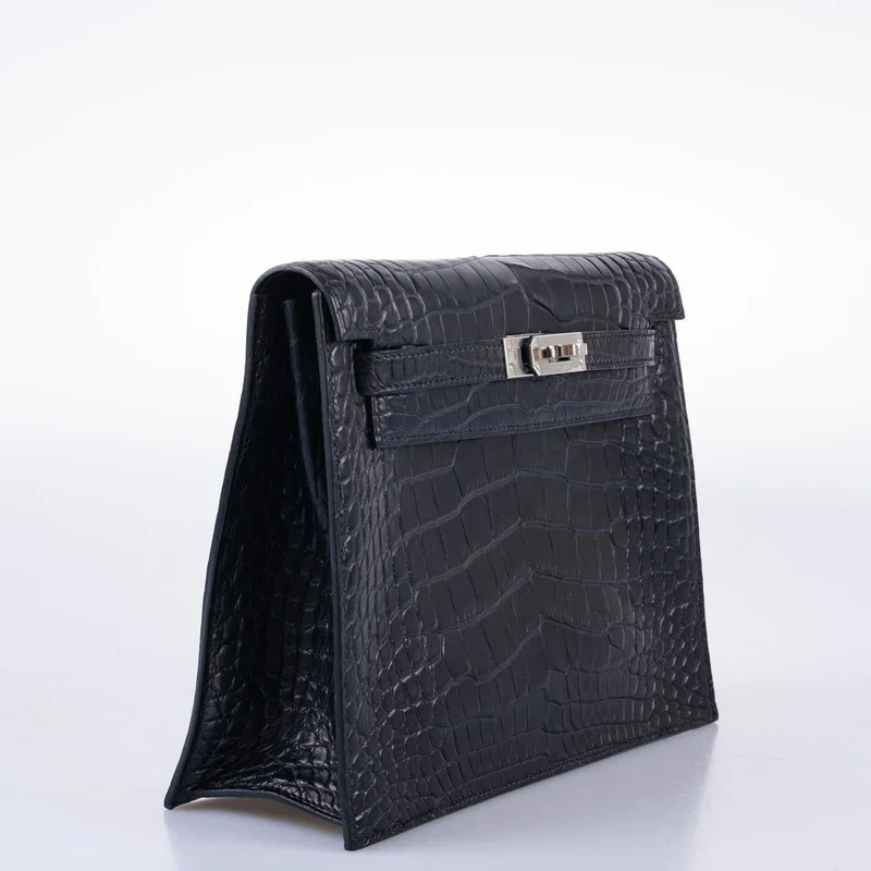 Black Alligator Handbag Kelly Danse