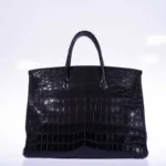 Black Crocodile Handbag Birkin 40cm