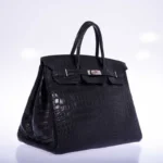 Black Crocodile Handbag Birkin 40cm
