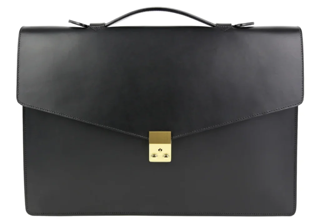 Valigetta classica in pelle nera