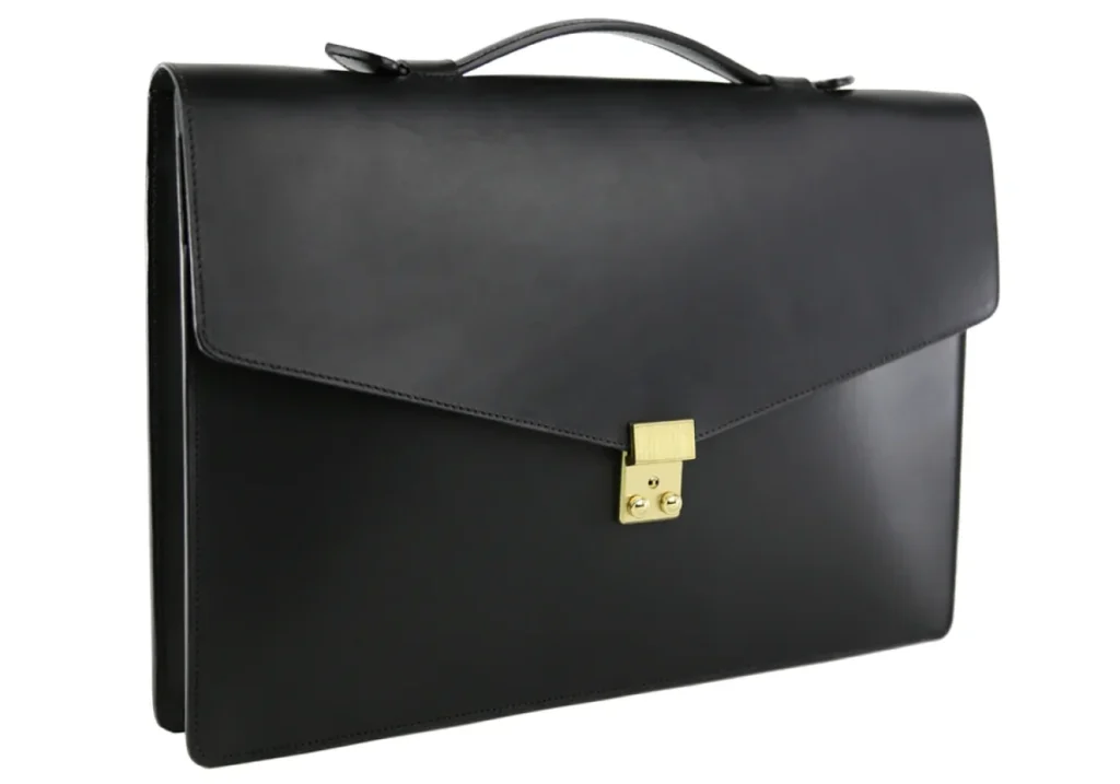 Valigetta in pelle nera classica