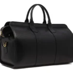 Black Leather Duffle Bag Travel