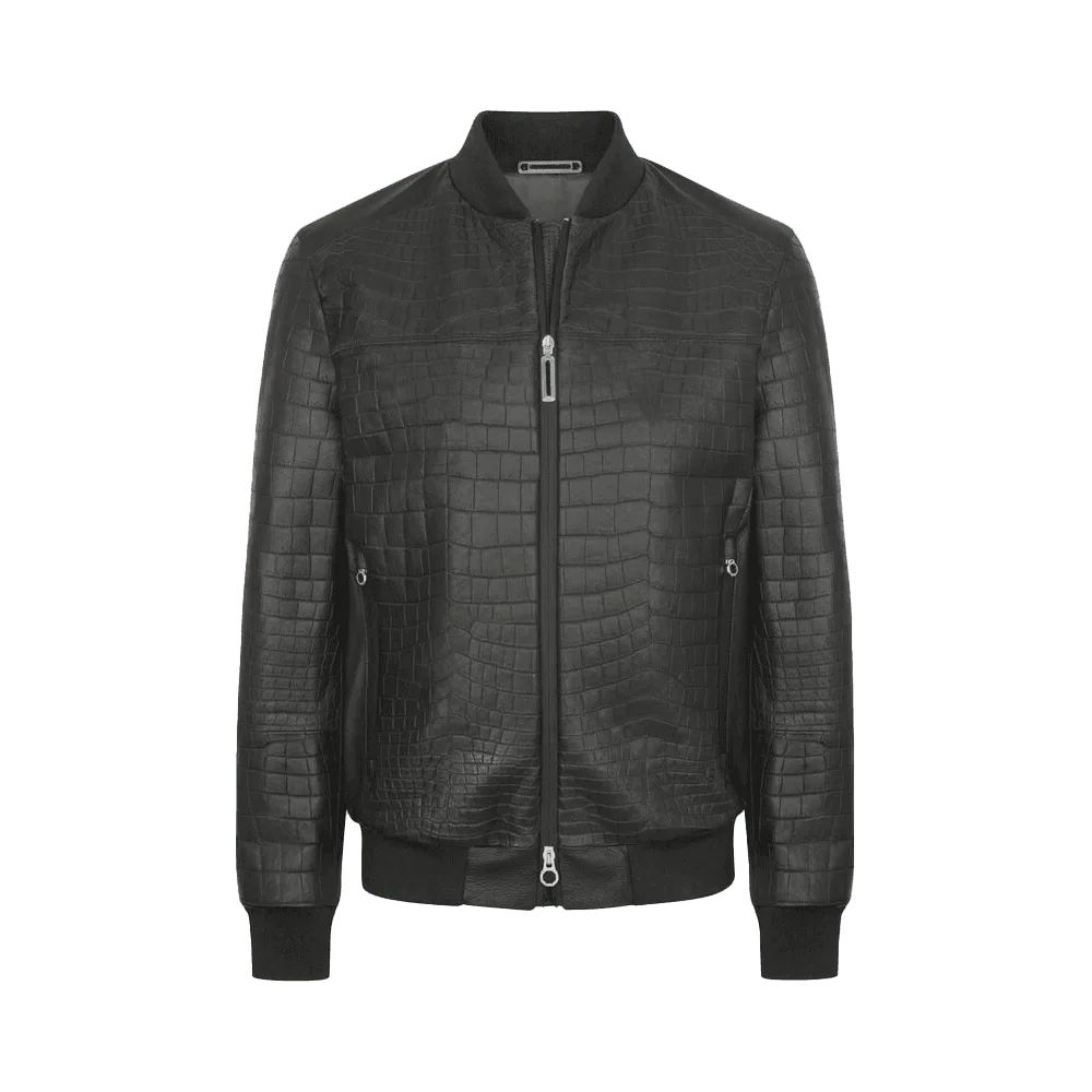 Black crocodile jacket