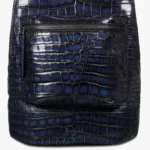 Blue Alligator Leather Backpack