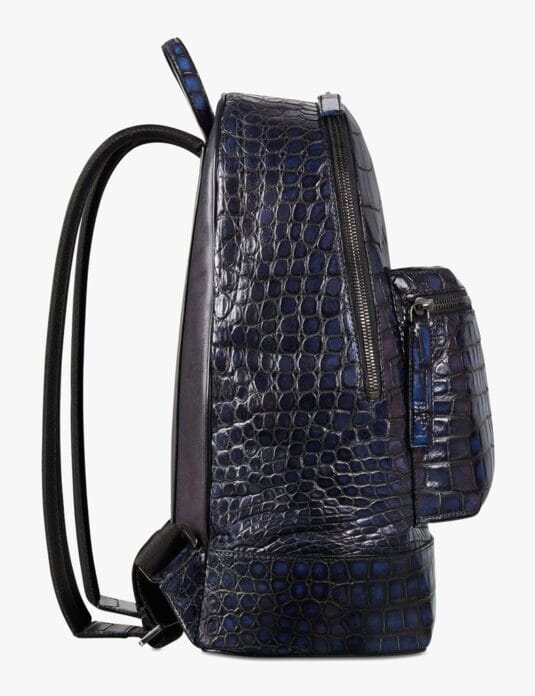 Blue Alligator Leather Backpack4