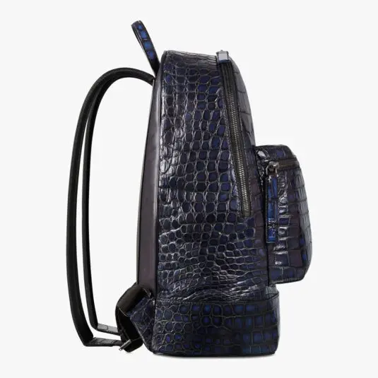 Blue Alligator Leather Backpack4