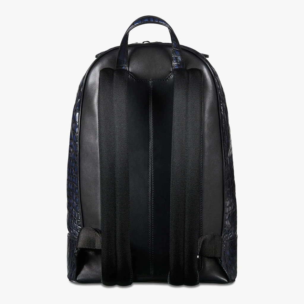 Blue Alligator Leather Backpack5