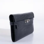 Blue Crocodile Long Wallet Kelly