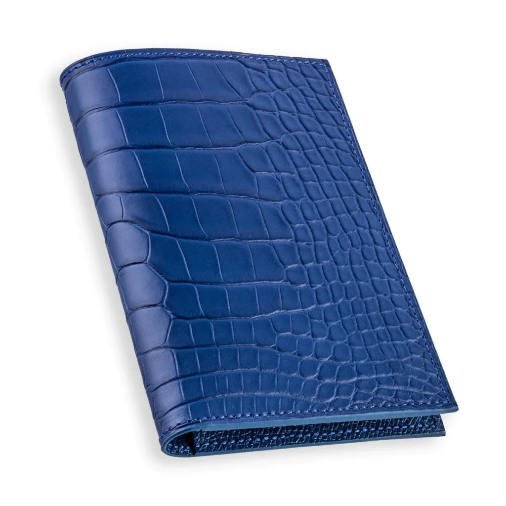 Blue Crocodile Passport Holder