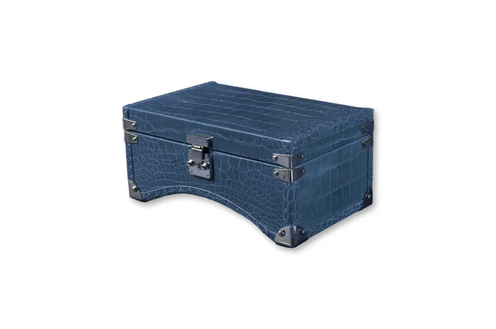 Blue Crocodile Watch Box Lux
