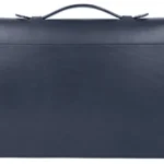 Valigetta classica in pelle blu