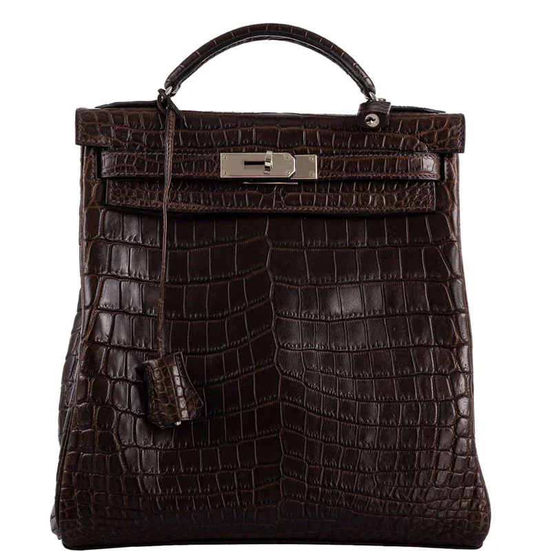 Brown Crocodile Backpack Kelly Ado 27