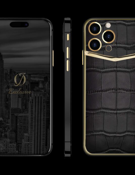 Gold Black Iphone 15 Pro Max - OJ Exclusive