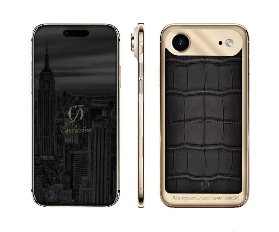 Coccodrillo 24k oro rosa iPhone Air