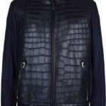 Crocodile Jacket Leather Sleeves