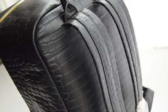 Crocodile embossed backpack