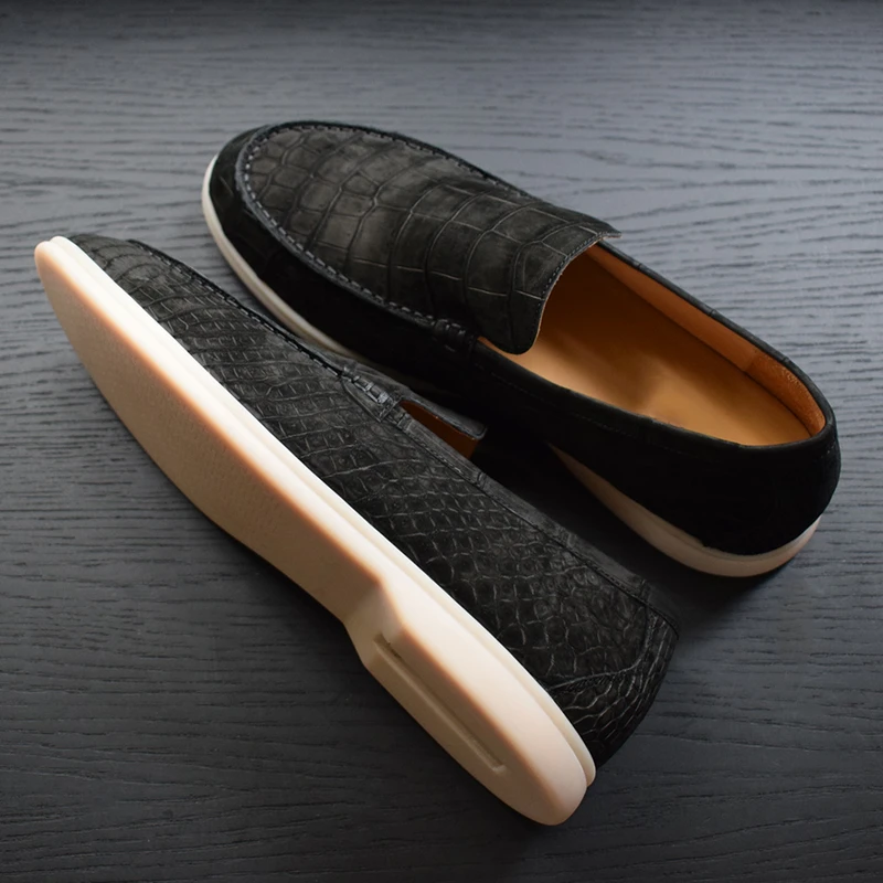 Customized crocodile leather loafers — handmade OJ Exclusive Netherlands