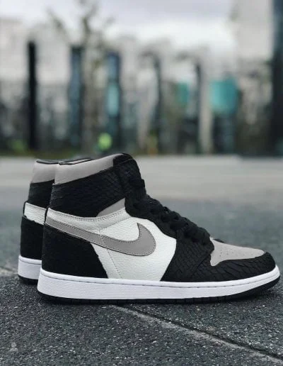 Custom jordan air 1 black python