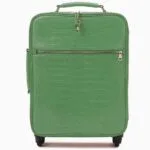 أخضر حقيبة سفر جلد التمساح أمامية