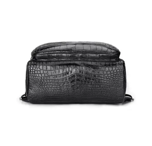 Genuine Alligator Skin Backpack Luxury Backpack black for Men5