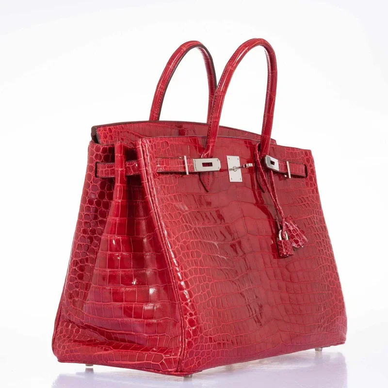 亮红色铂金包 40厘米