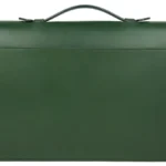 Valigetta classica in pelle verde