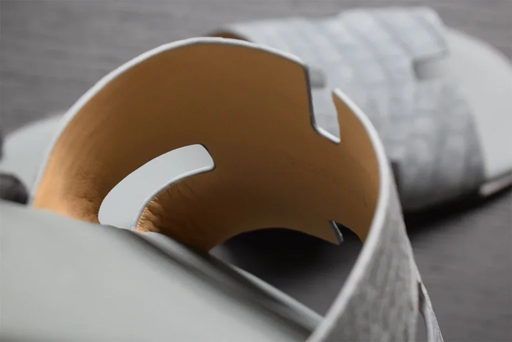 Grey Nubuck Crocodile Sandal Izmir inside