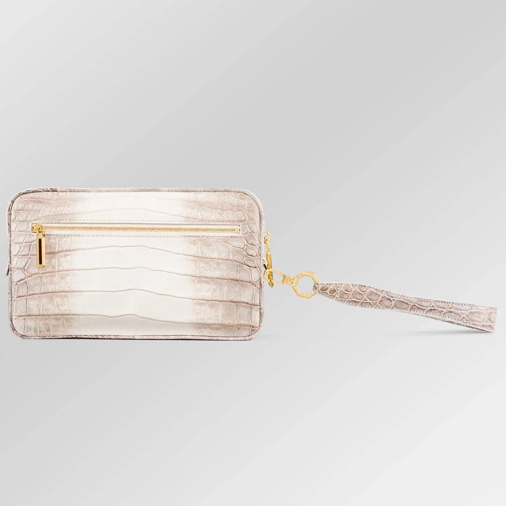 喜马拉雅鳄鱼皮手提包（带肩带）