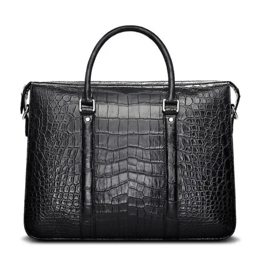 Luxury black crocodile Business Briefcase for Men1