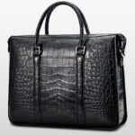 Luxury black Alligator Business Briefcase for Men2