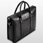 Luxury black Alligator Business Briefcase for Men4