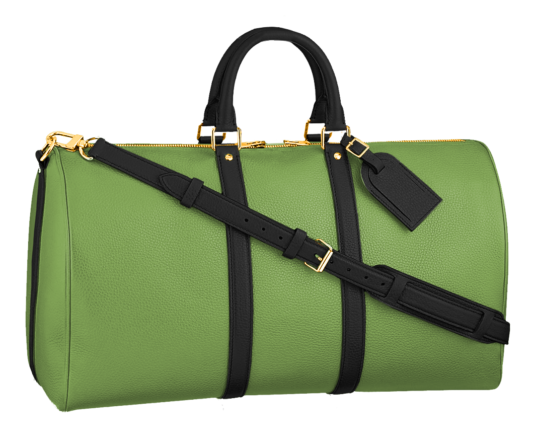 Luxury-leather-duffle-bag-lv-mint-green
