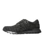 Nubuck Crocodile Black Sneakers Mens Leather