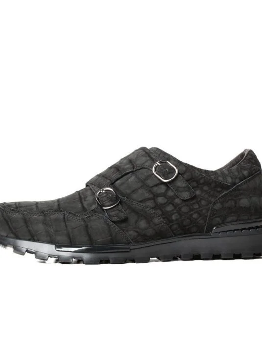 Nubuck Crocodile Sneakers Men