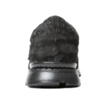 Nubuck Crocodile Black Sneakers Mens Leather