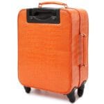 橙色鳄鱼行李 背面