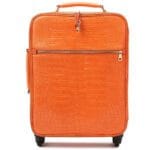 橙色鳄鱼行李 正面