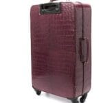 紫色鳄鱼奢华行李 背面