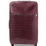 紫色鳄鱼奢华行李 正面