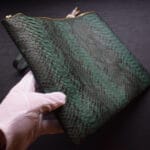 Pochette Python Verte