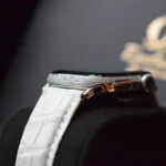 Montre Apple en platine avec diamants himalayen