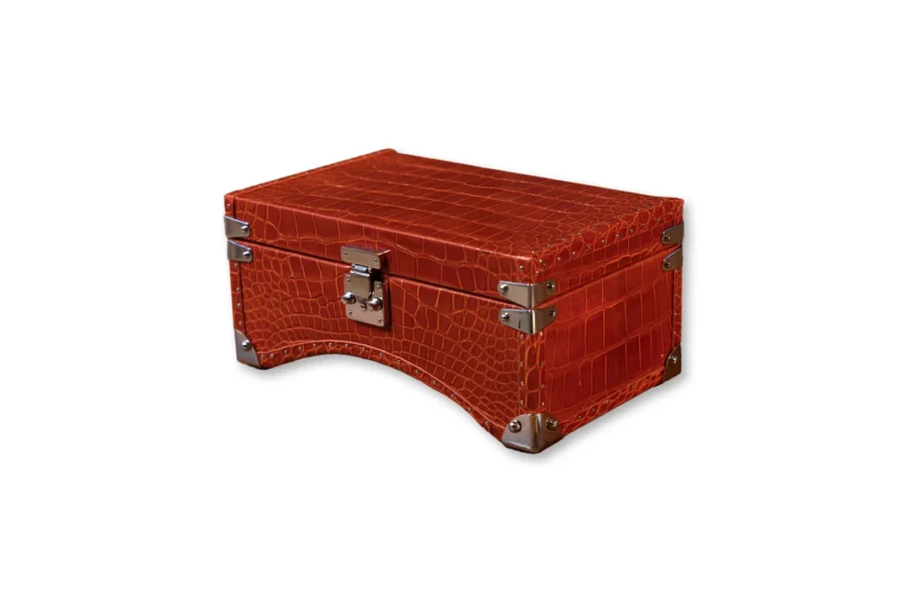 Red Crocodile Watch Box Lux