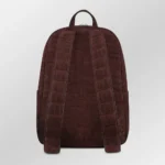 Red Nubuck Crocodile Backpack