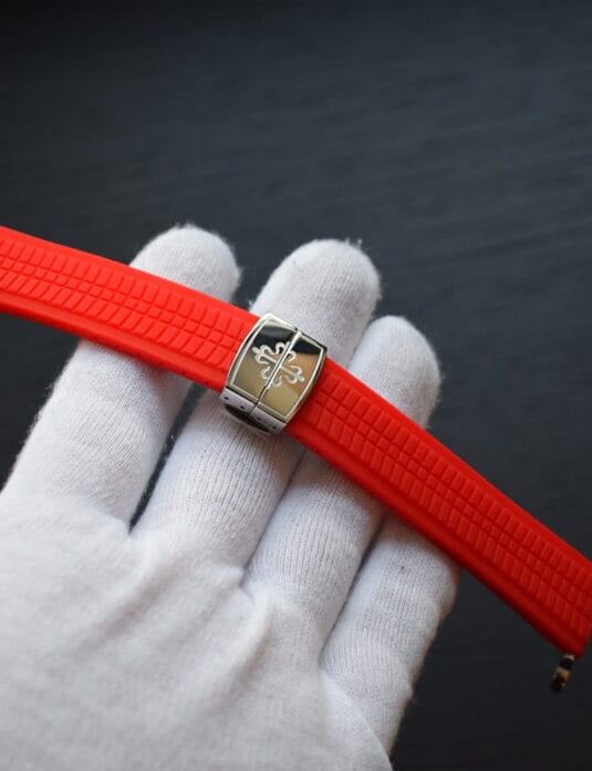 Red Rubber Apple Watch Bands Patek